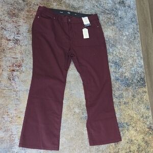 St. Johns Bay Women's Flare Jeans - Burgundy